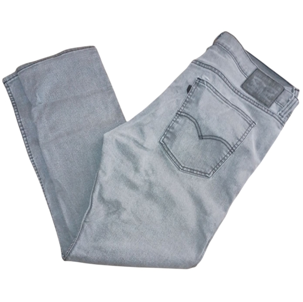 Men's Faded Black/Gray Levi's 508 Straight Cut Jeans Size 36x32